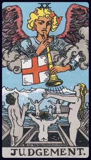 Judgement, from the 1909 Rider-Waite-Smith tarot
