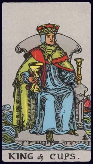 King of Cups, from the 1909 Rider-Waite-Smith tarot