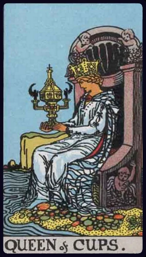 Queen of Cups, from the 1909 Rider-Waite-Smith tarot
