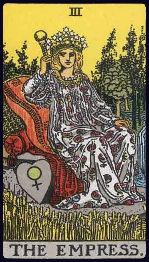 The Empress, from the 1909 Rider-Waite-Smith tarot