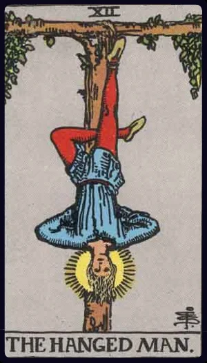 The Hanged Man, from the 1909 Rider-Waite-Smith tarot