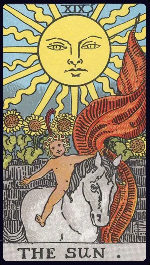The Sun, from the 1909 Rider-Waite-Smith tarot